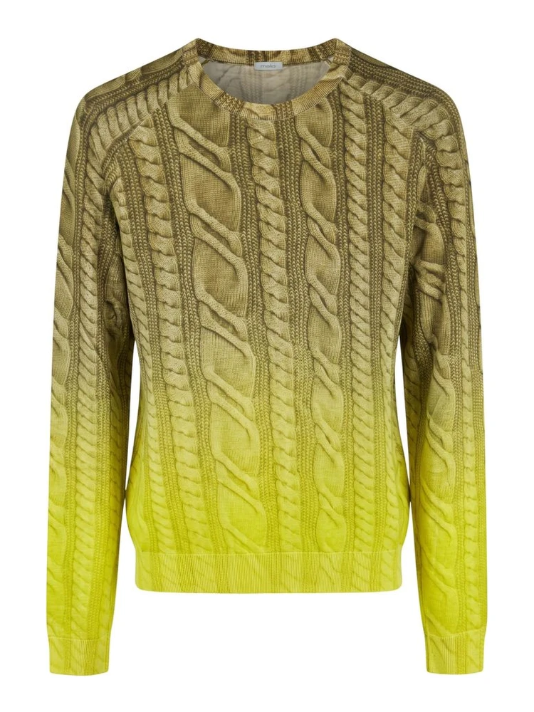 Green Wool Men's Sweater