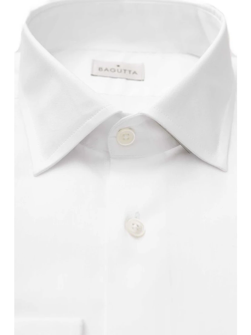 White Cotton Men's Shirt