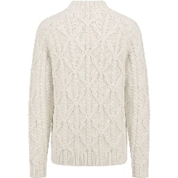 White Cotton Men's Sweater
