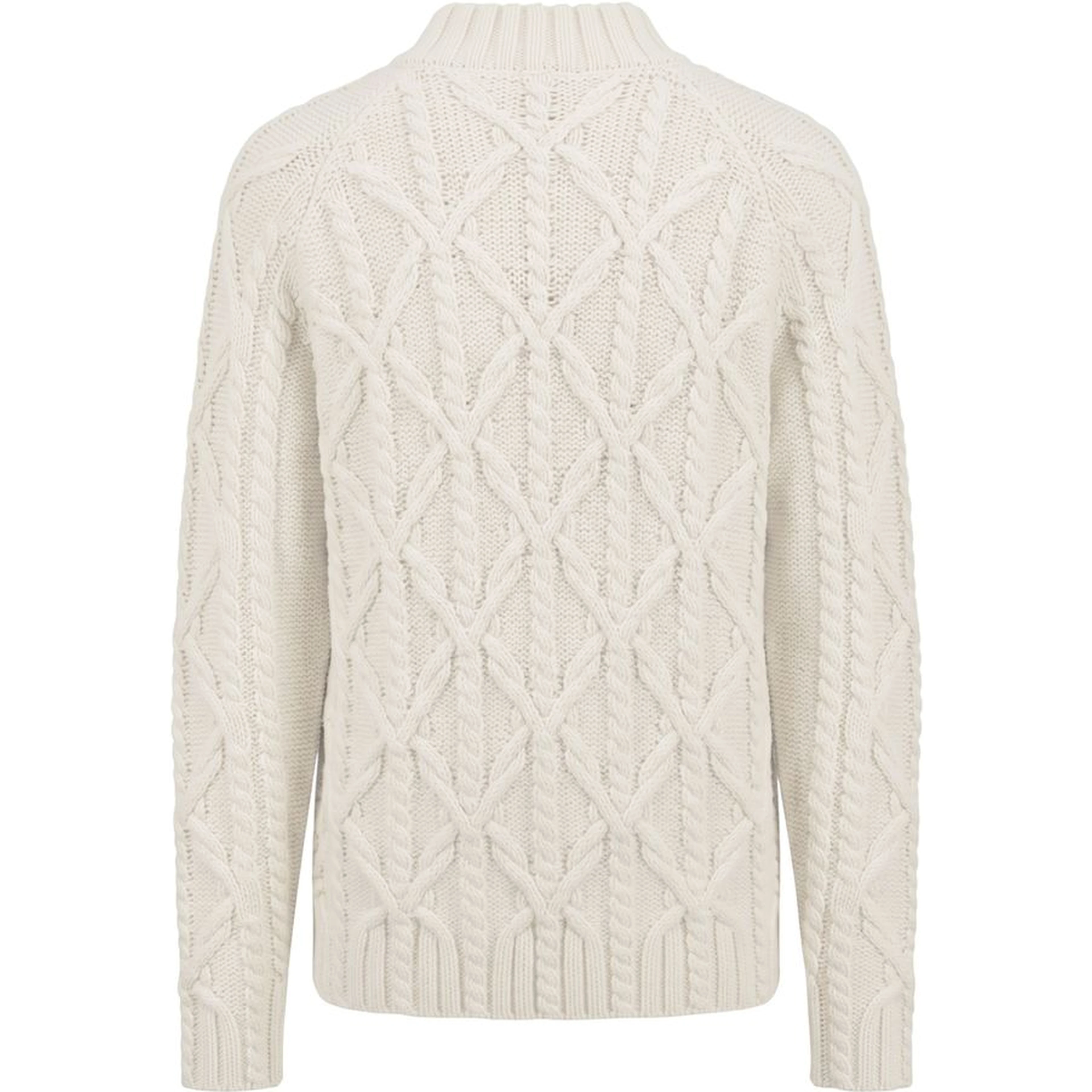 White Cotton Men's Sweater