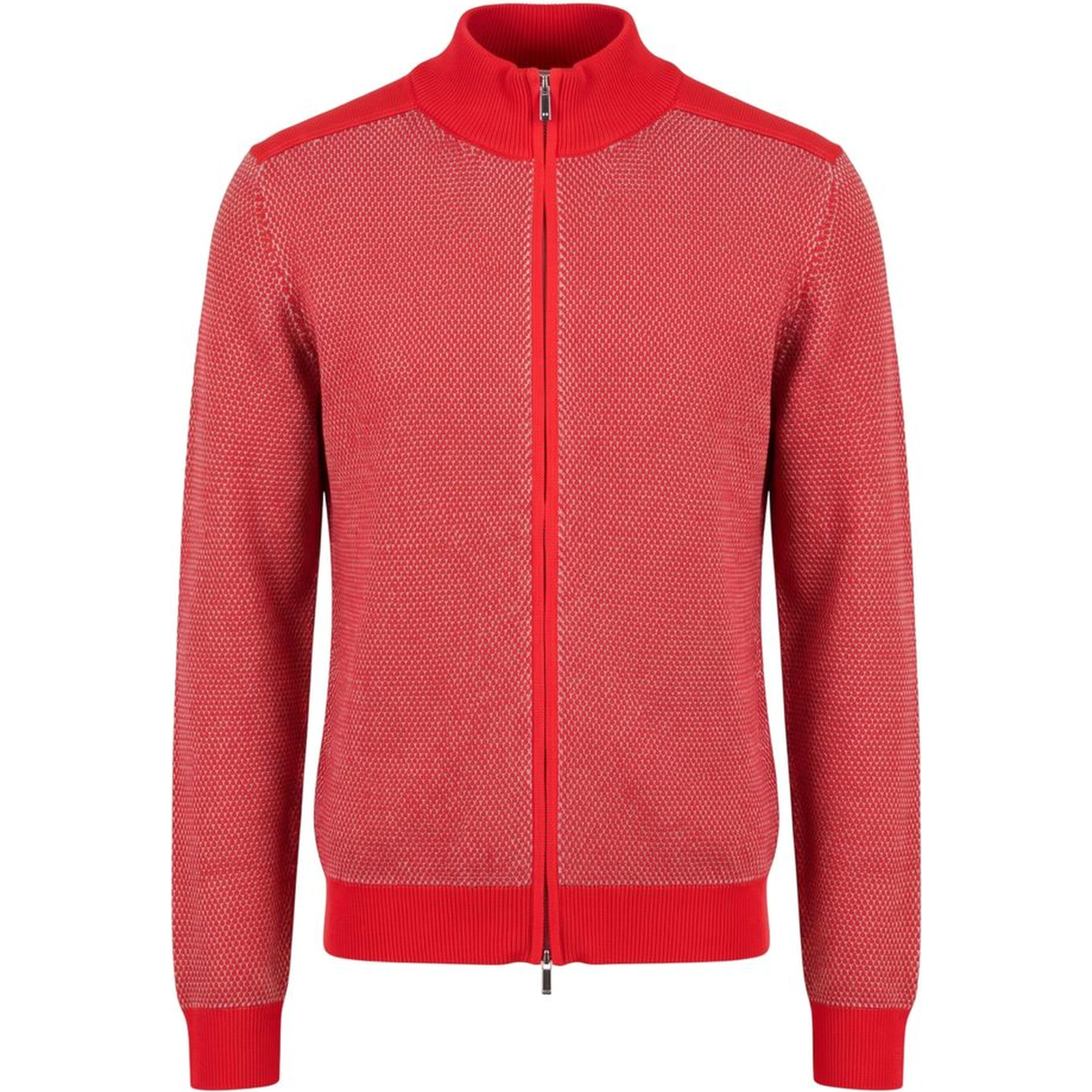 Red Cotton Men Sweater