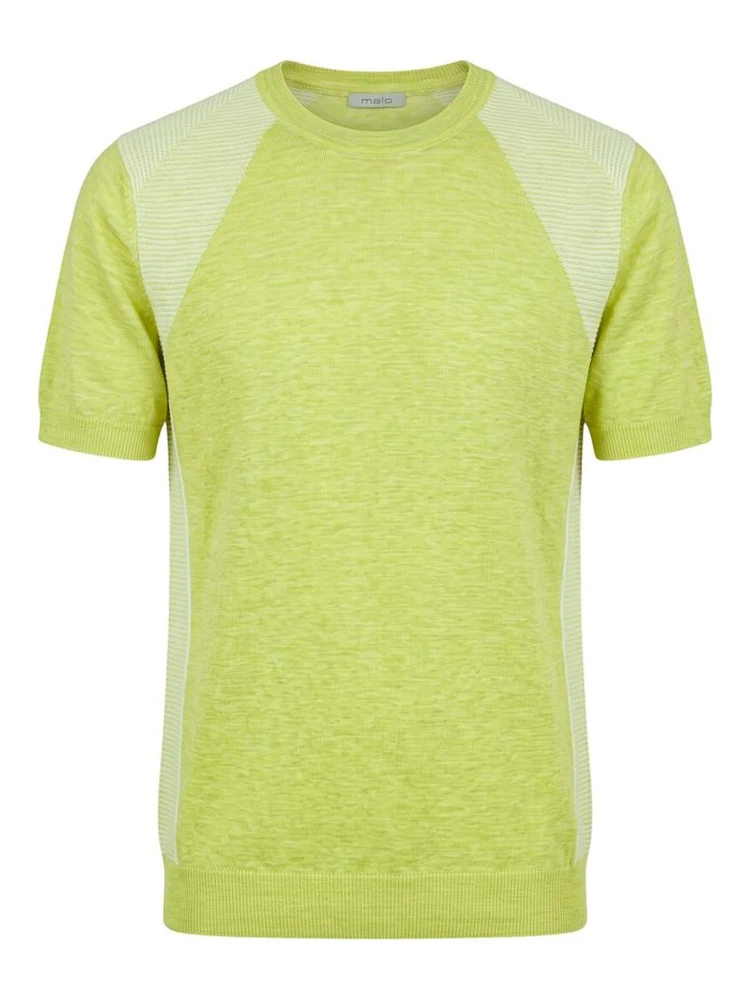 Green Linen Men Sweater