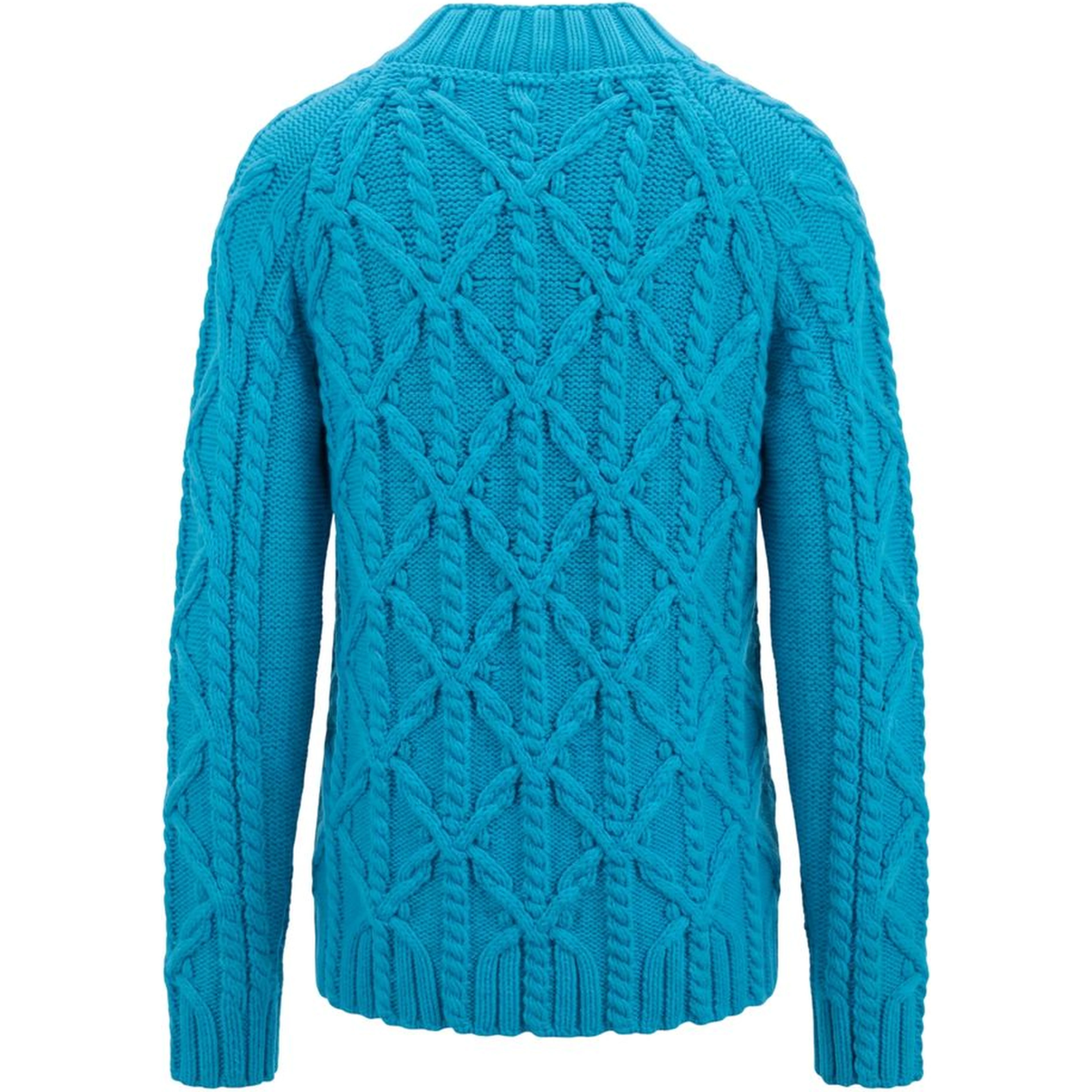 Blue Cotton Men Sweater