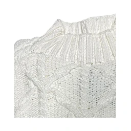White Cotton Men's Sweater