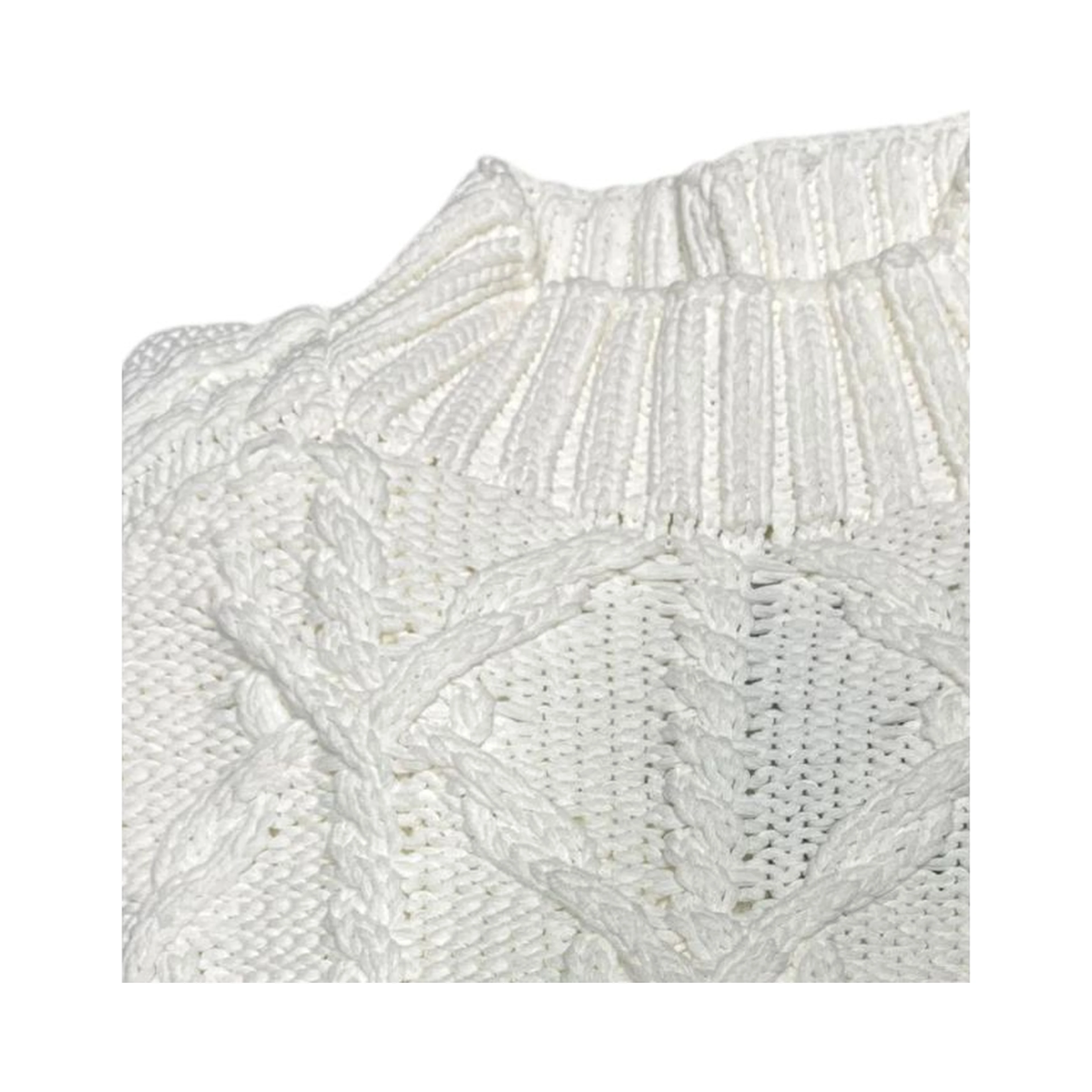 White Cotton Men's Sweater
