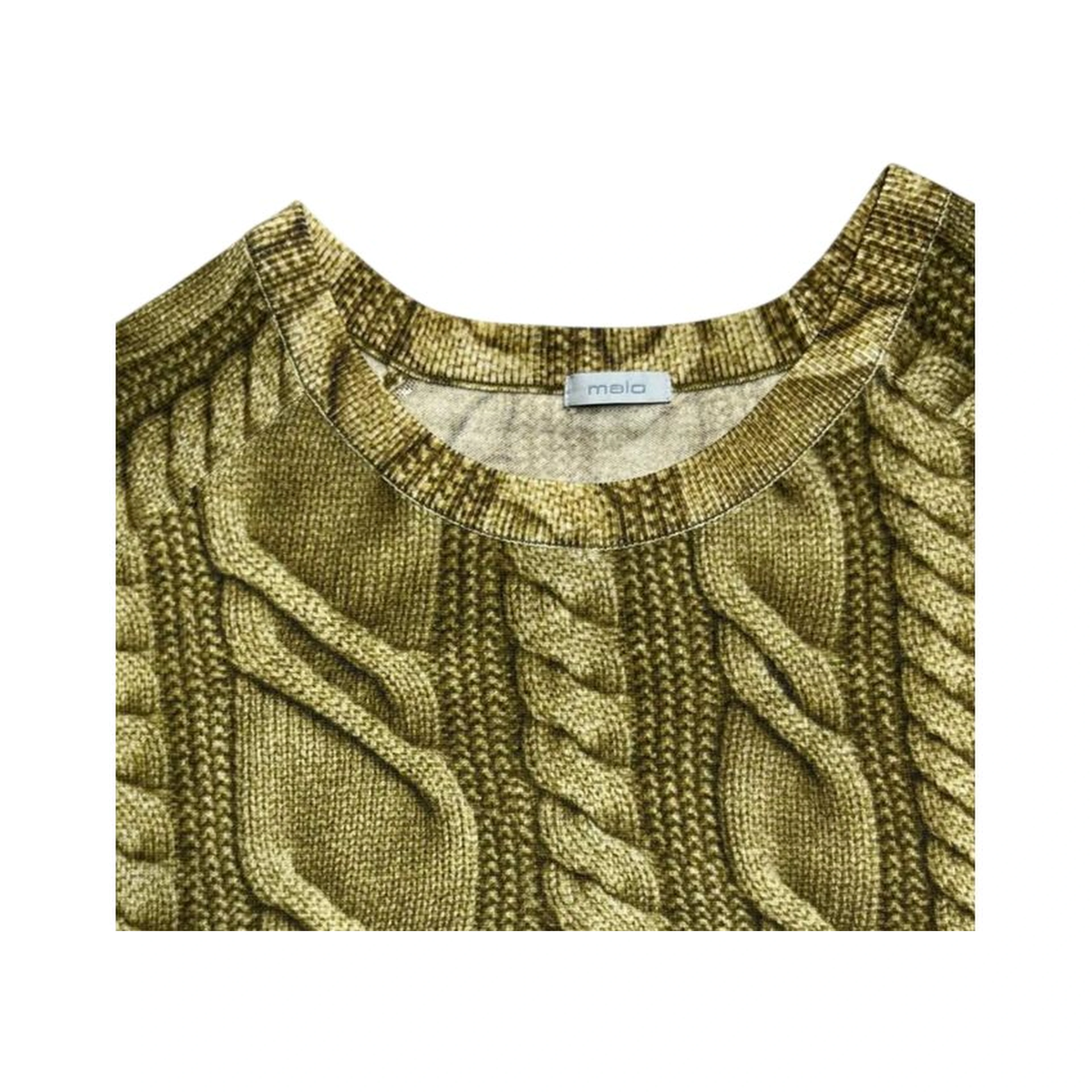 Green Wool Men's Sweater