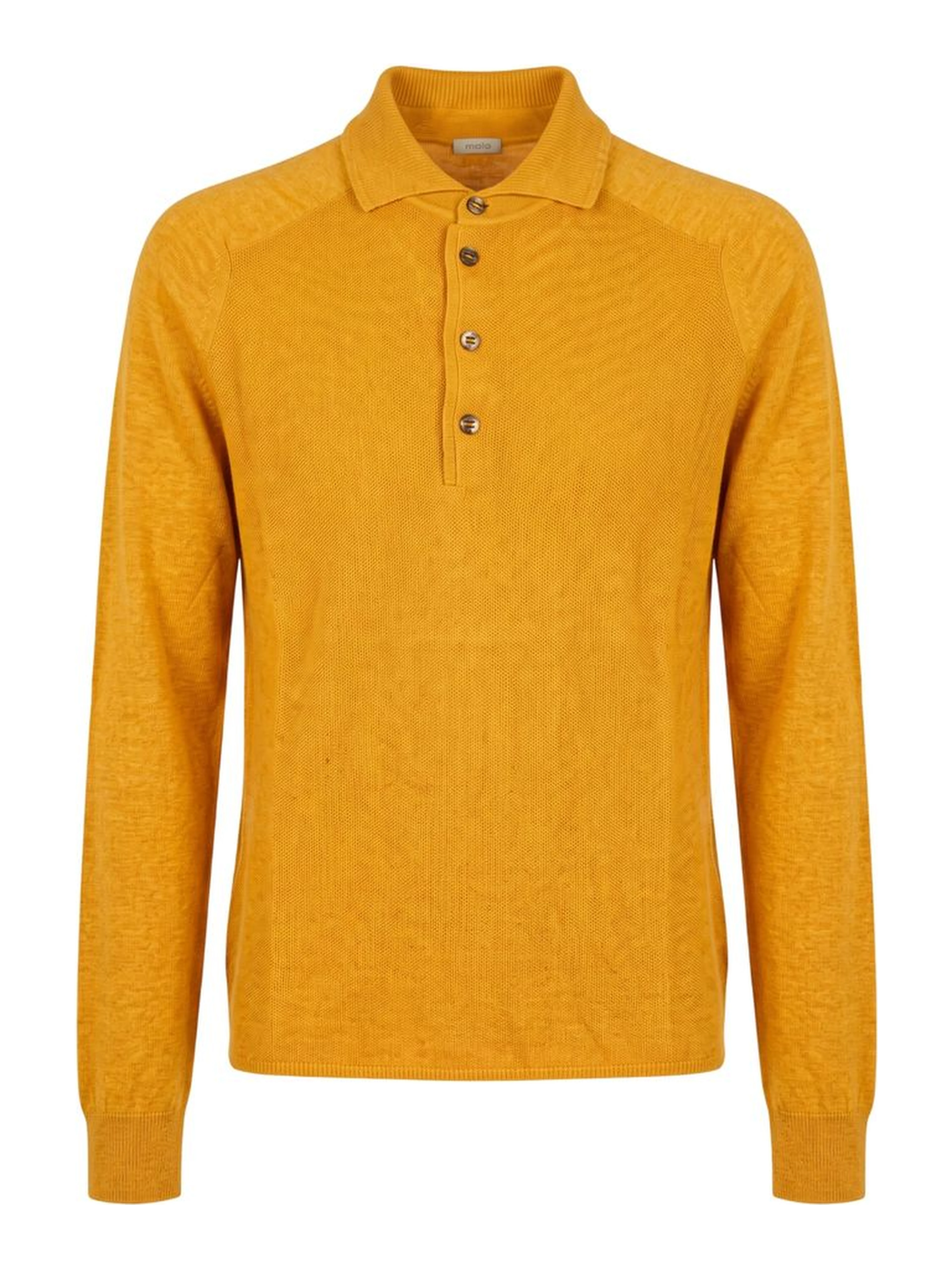 Orange Silk Men Sweater