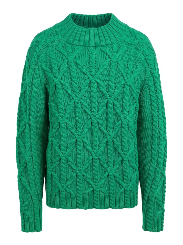 Green Cotton Men's Sweater