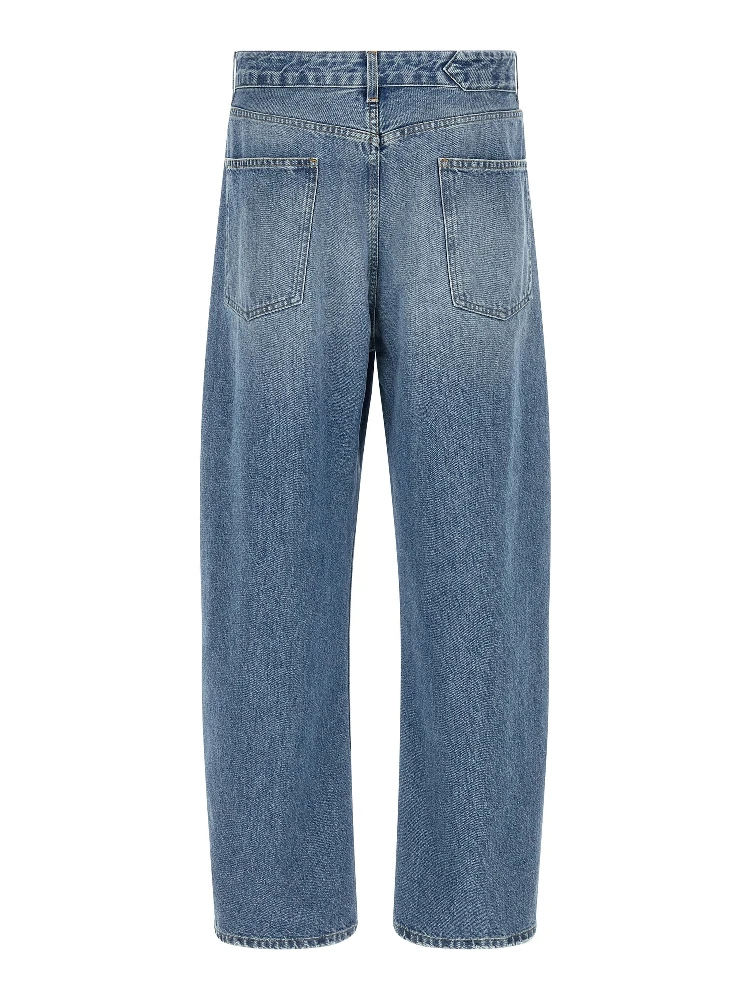 Blue Cotton High-Waisted Jean alternative