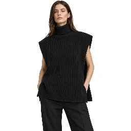 Black Cashmere Waistcoat