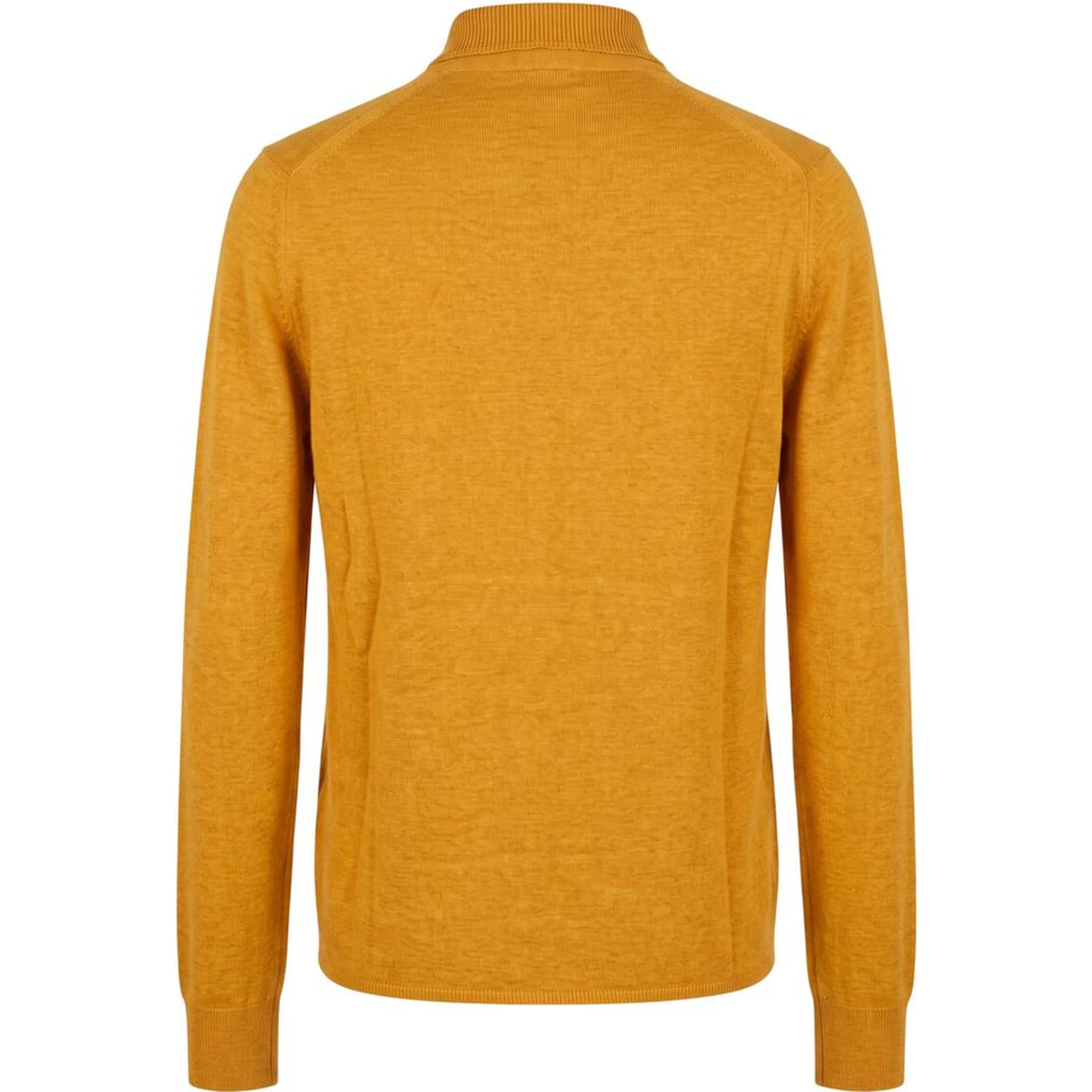 Orange Silk Men Sweater