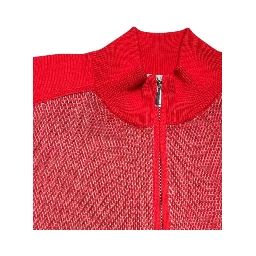 Red Cotton Men Sweater