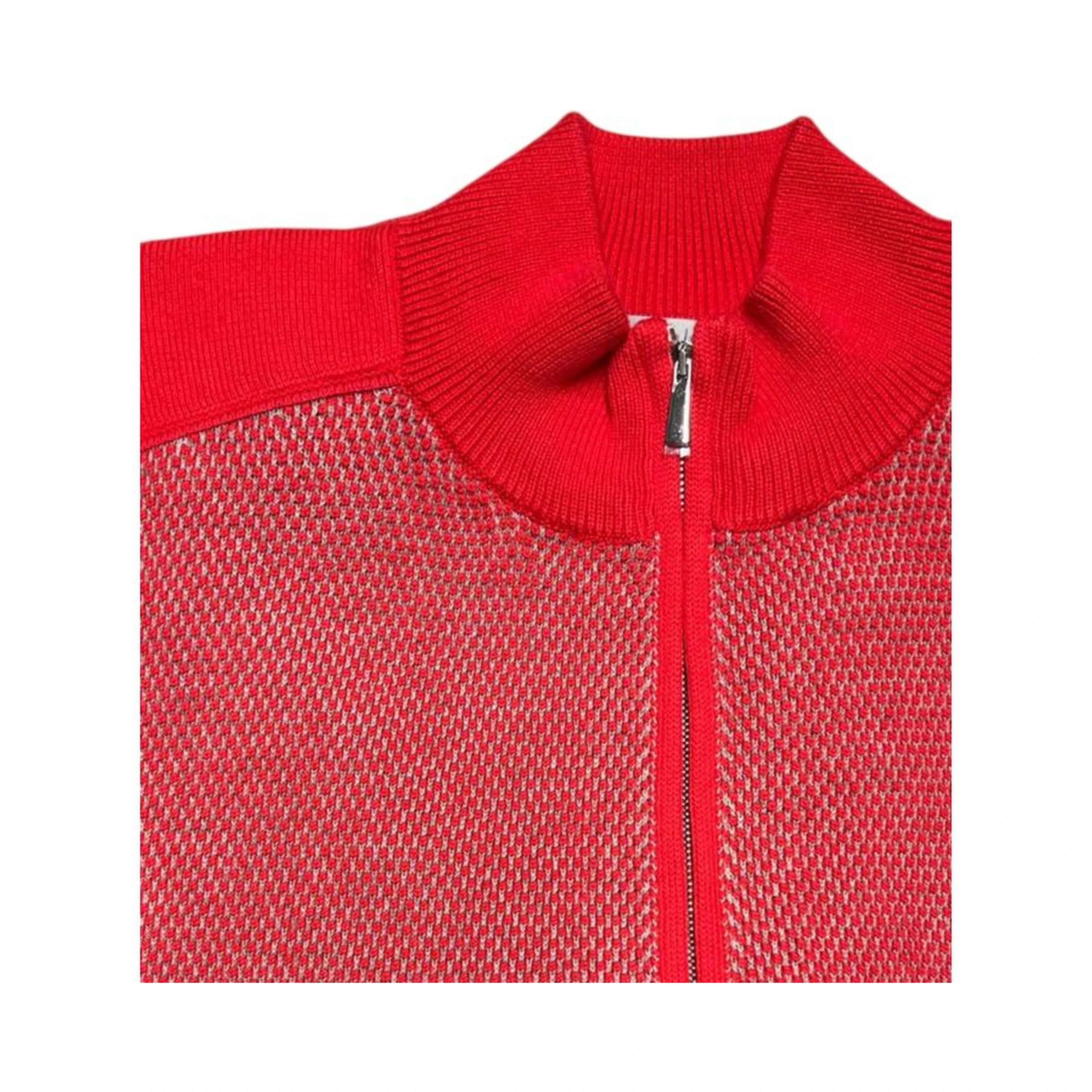 Red Cotton Men Sweater
