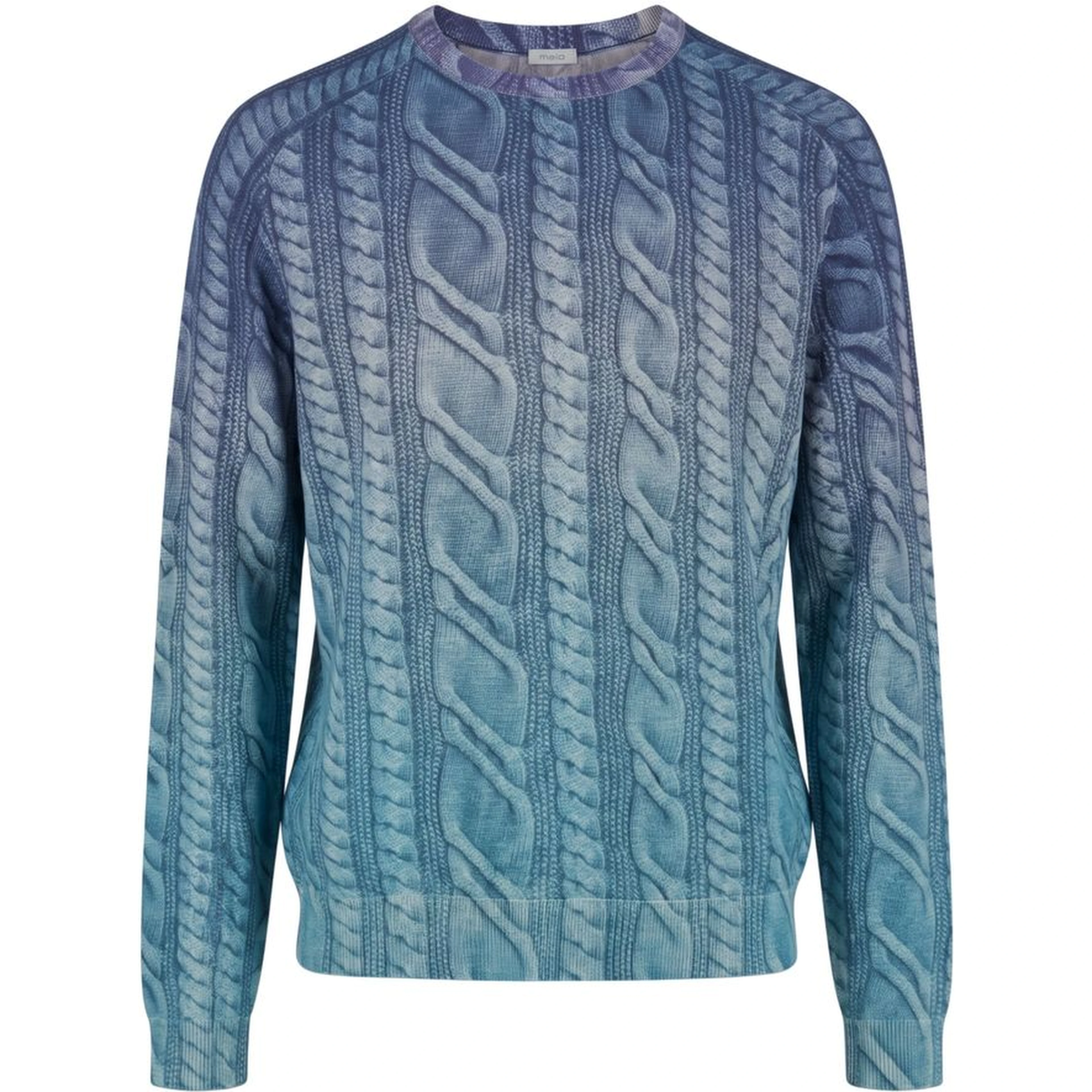 Blue Wool Men's Sweater
