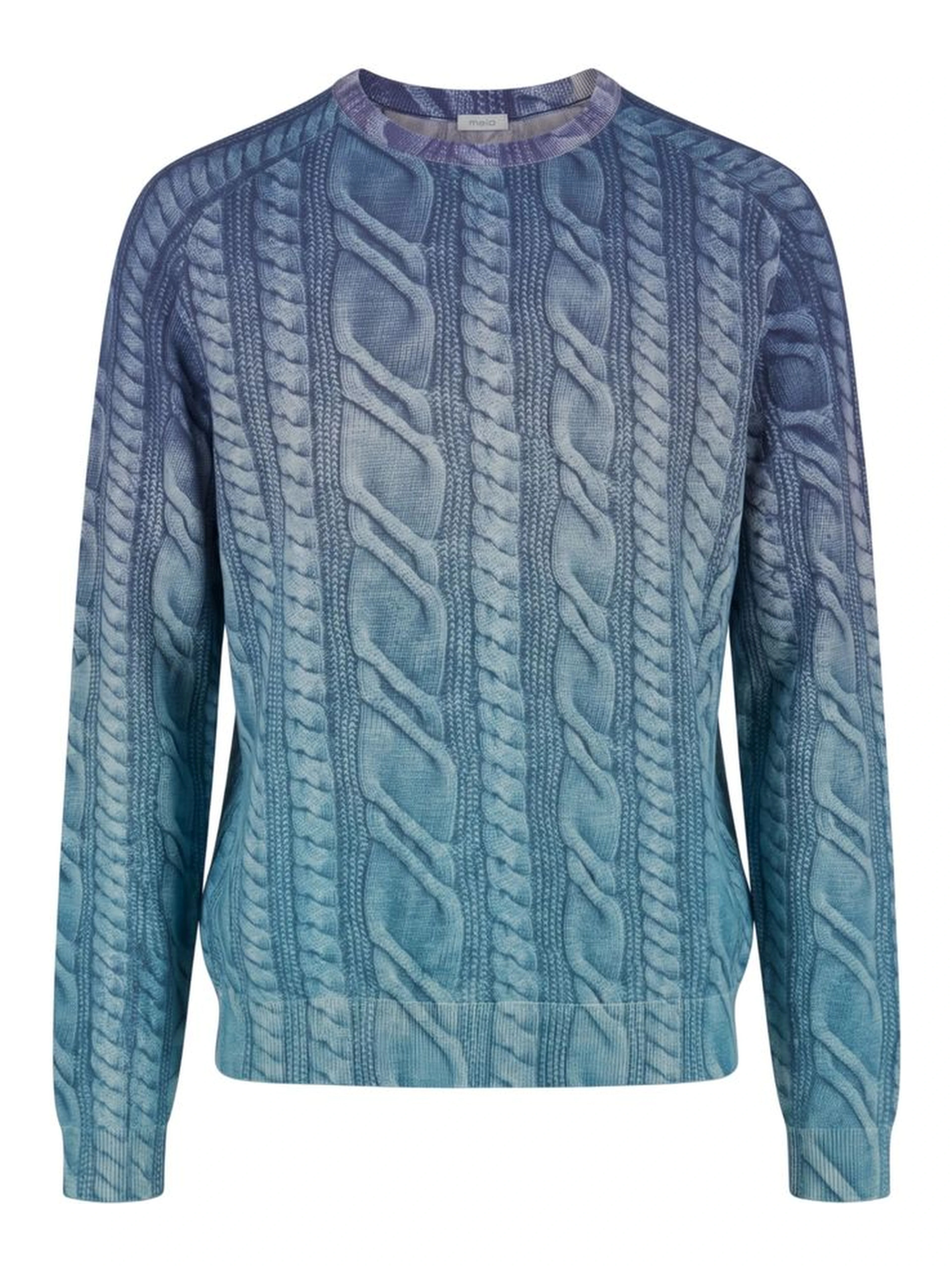 Blue Wool Men's Sweater