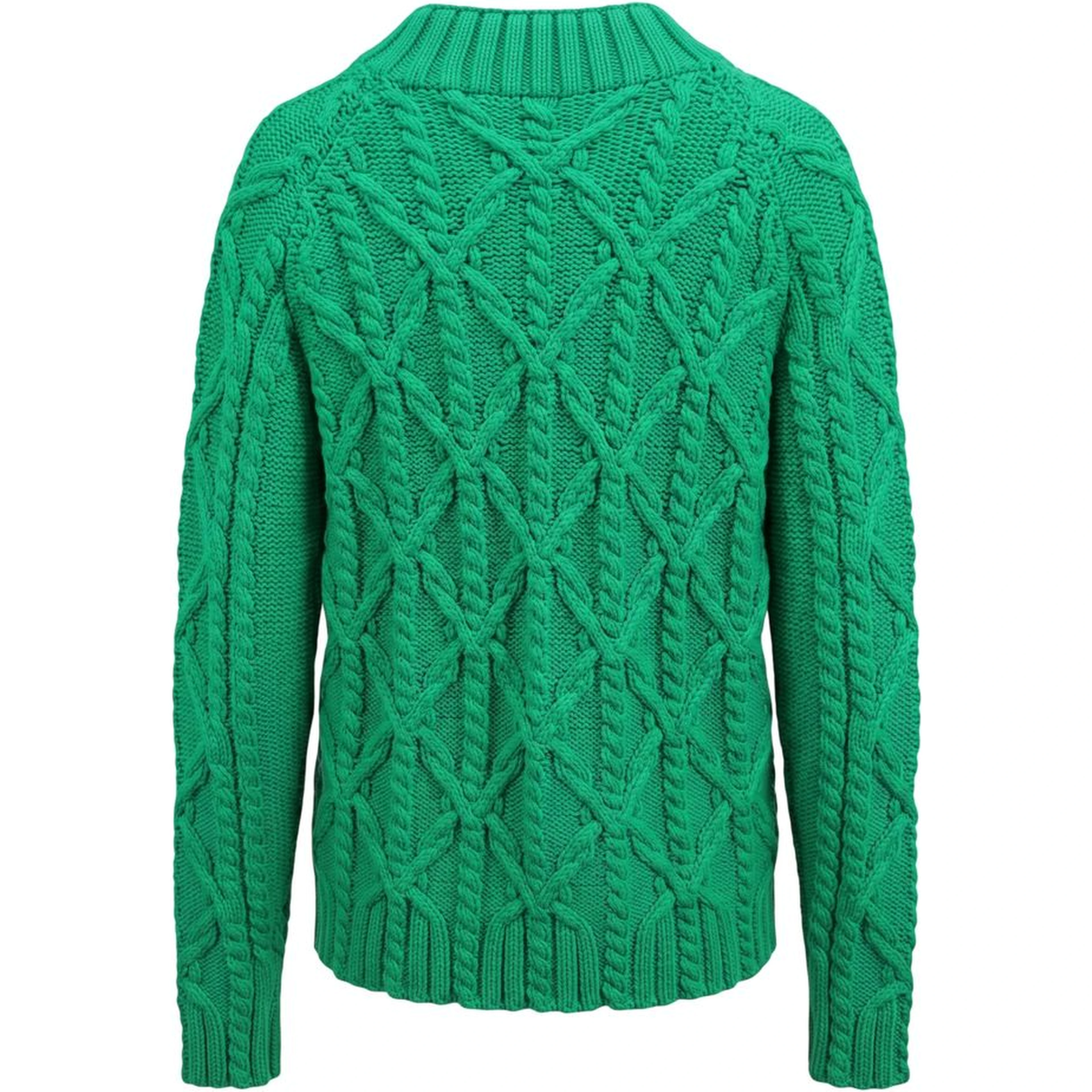 Green Cotton Men's Sweater