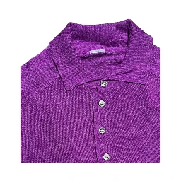 Purple Silk Men Sweater