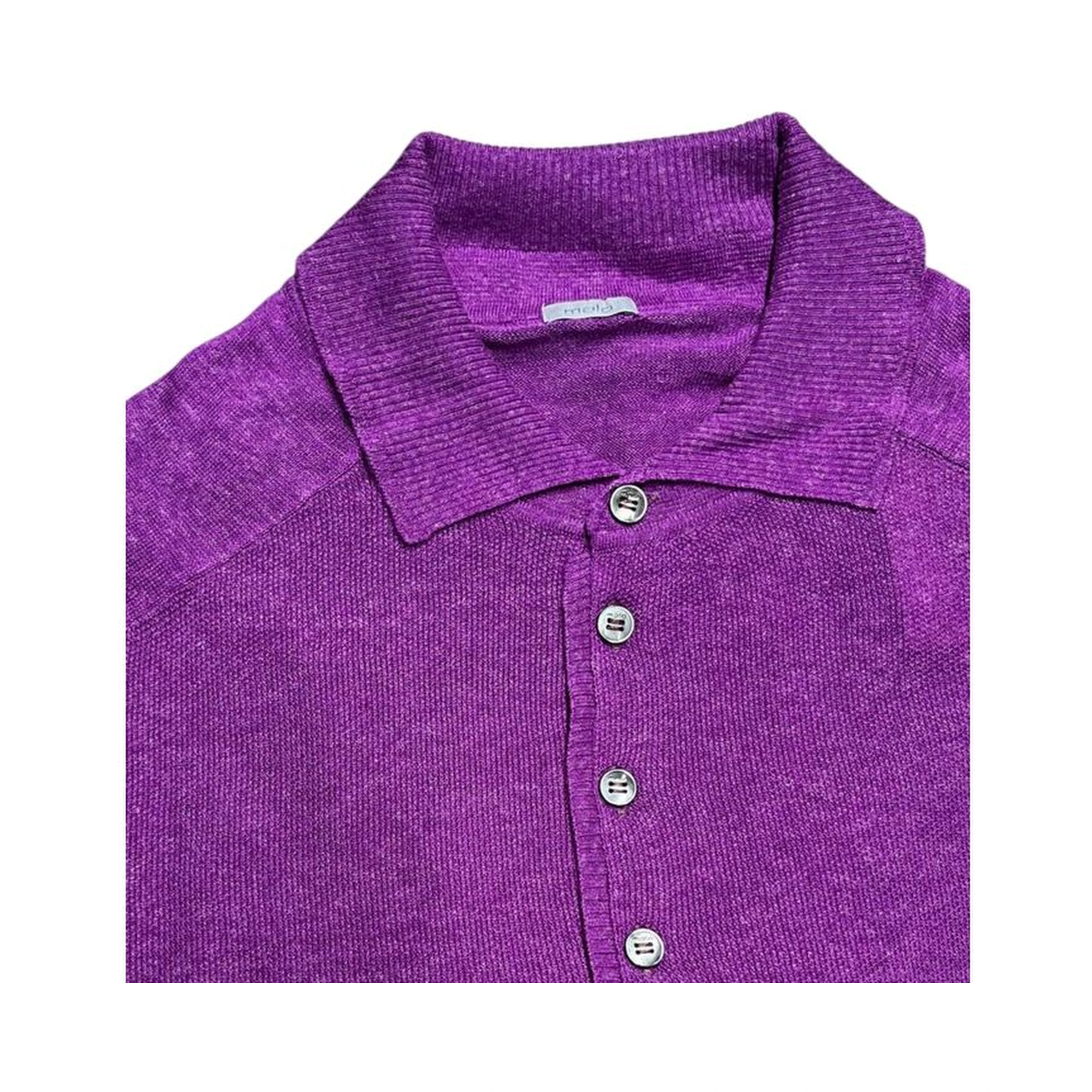 Purple Silk Men Sweater