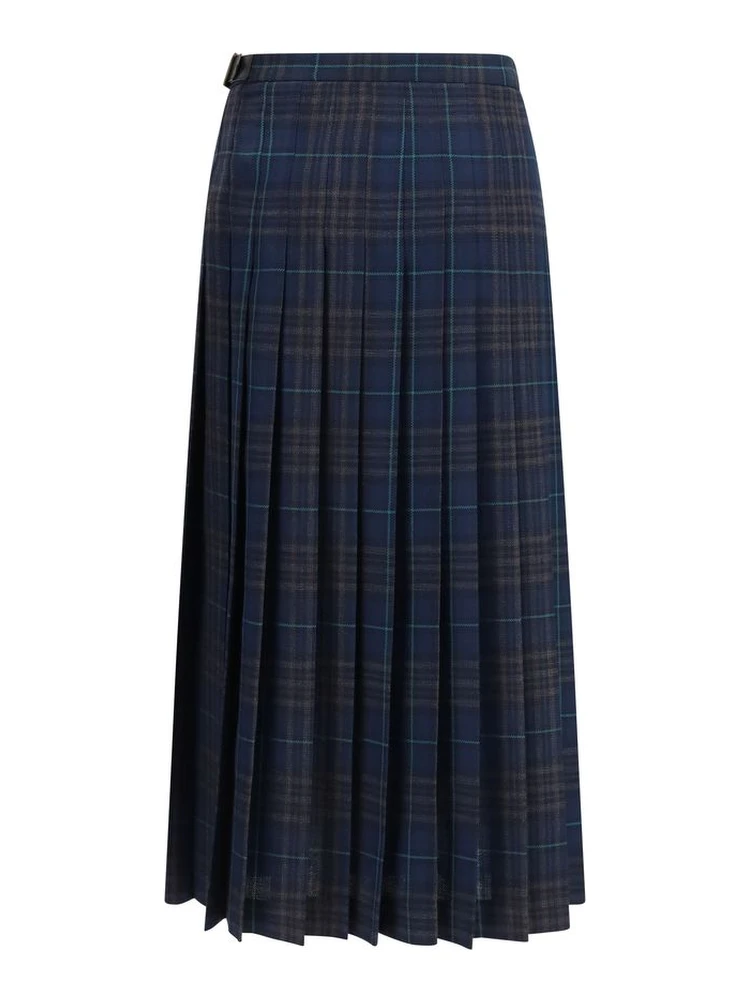 Blue Polyester Long Skirt alternative
