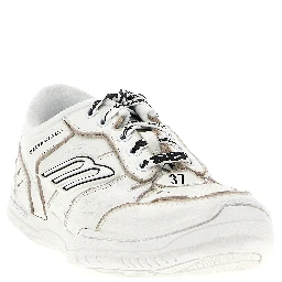 White Calfskin Athletic Sneakers