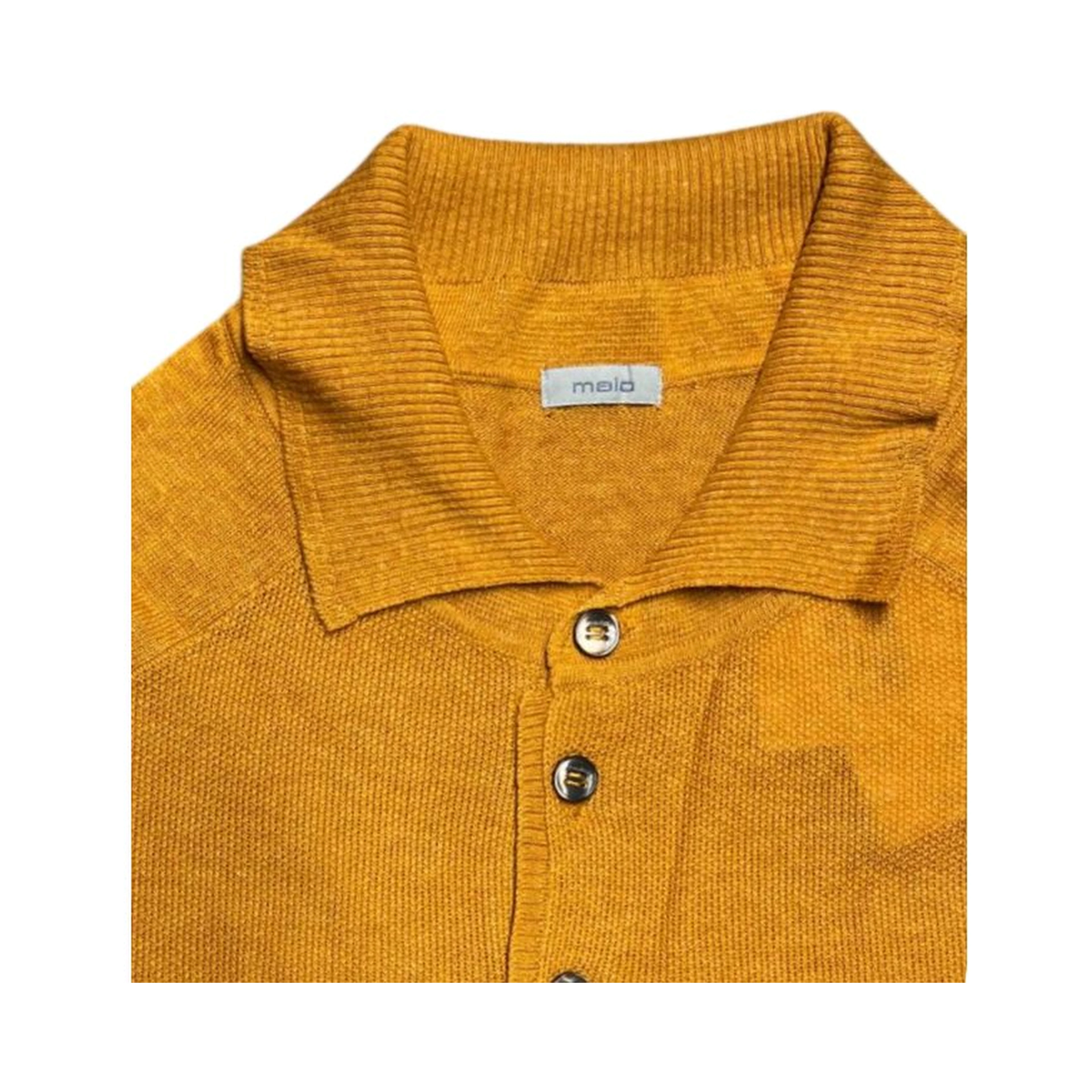 Orange Silk Men Sweater