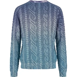 Blue Wool Men's Sweater