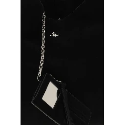 Black Suede Leather Shoulder Bag