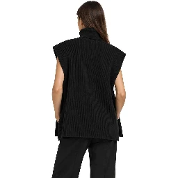 Black Cashmere Waistcoat