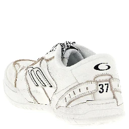 White Calfskin Athletic Sneakers