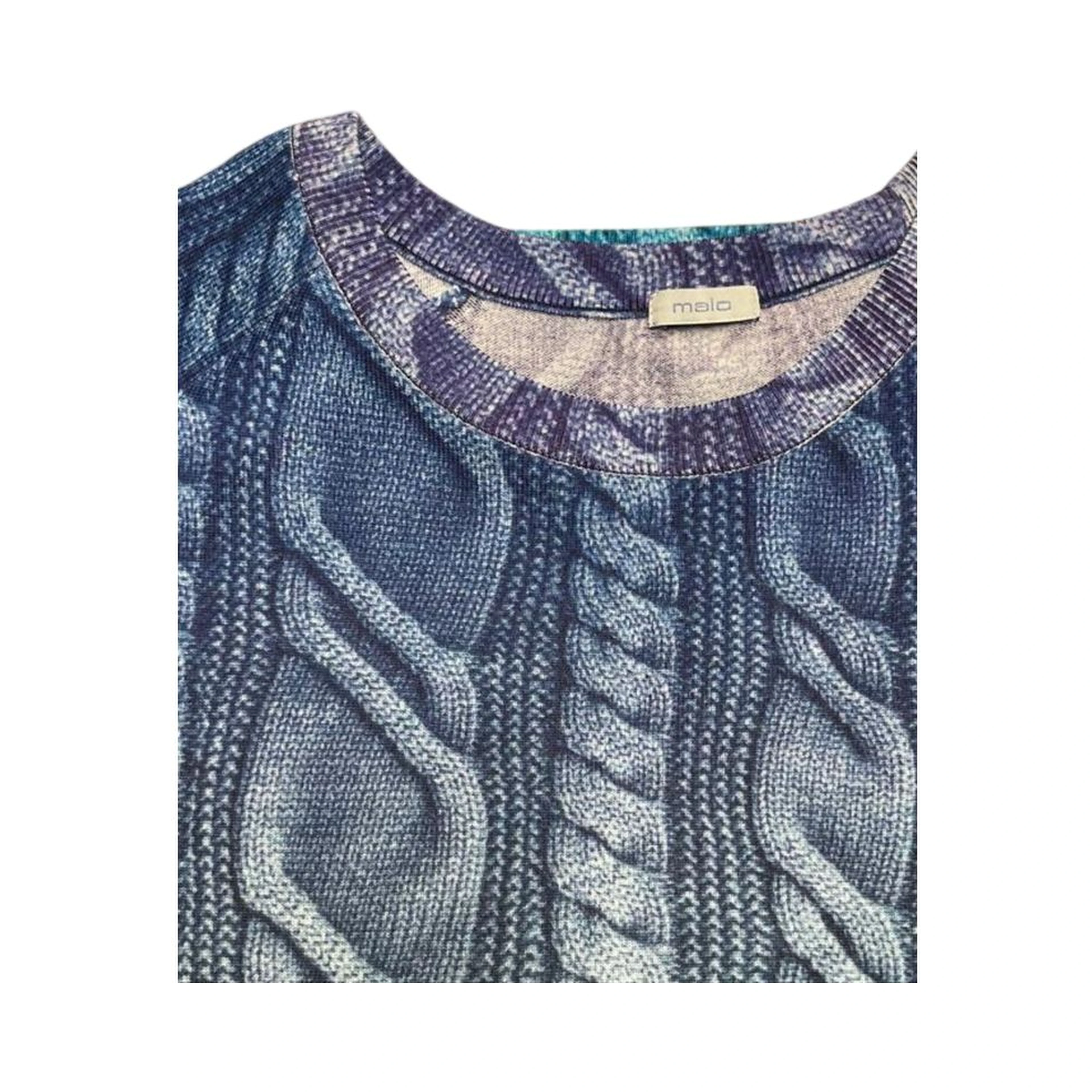 Blue Wool Men's Sweater