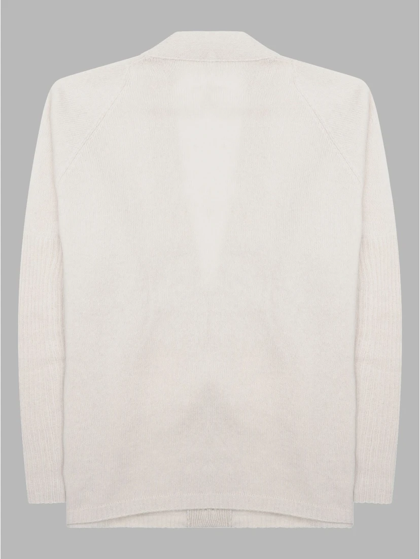 Cardigan In Lana Merino e Cashmere