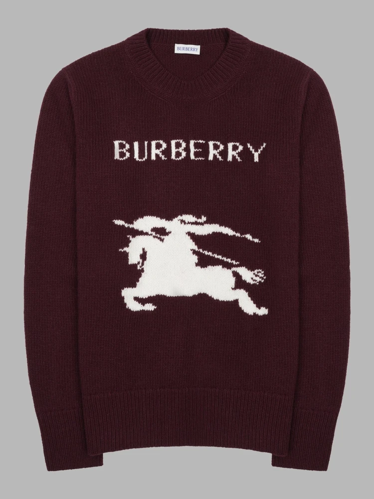 Maglia In Lana e Cashmere Con Logo