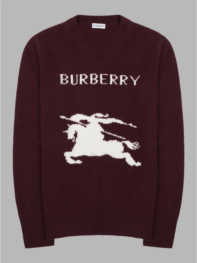 Maglia In Lana e Cashmere Con Logo