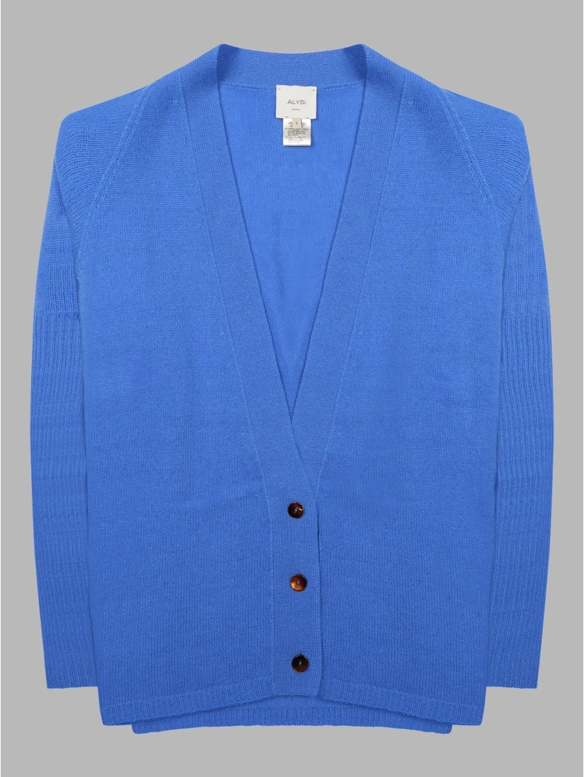Cardigan In Lana Merino e Cashmere