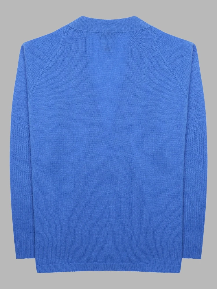 Cardigan In Lana Merino e Cashmere alternative