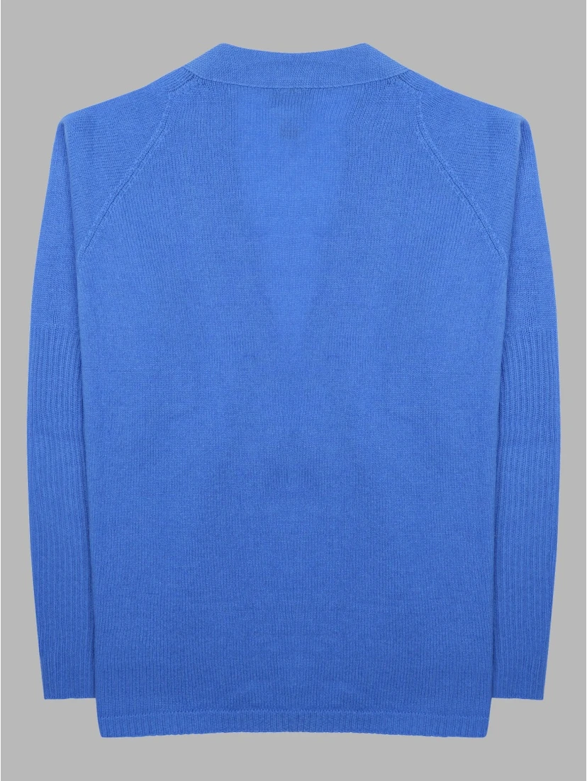 Cardigan In Lana Merino e Cashmere