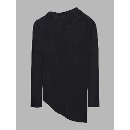 Blusa Asimmetrica Crepe De Chine