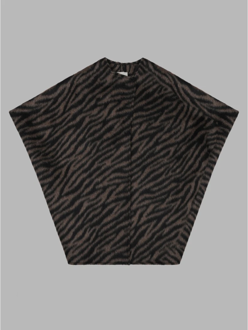 Cappa "Jungle" In Lana e Mohair