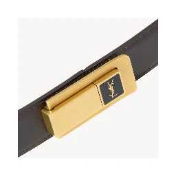 SAINT LAURENT CHARNIERE BUCKLE belt