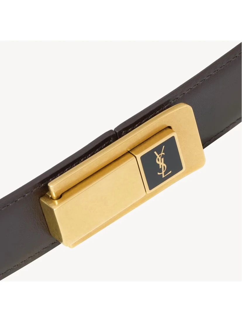 SAINT LAURENT CHARNIERE BUCKLE belt