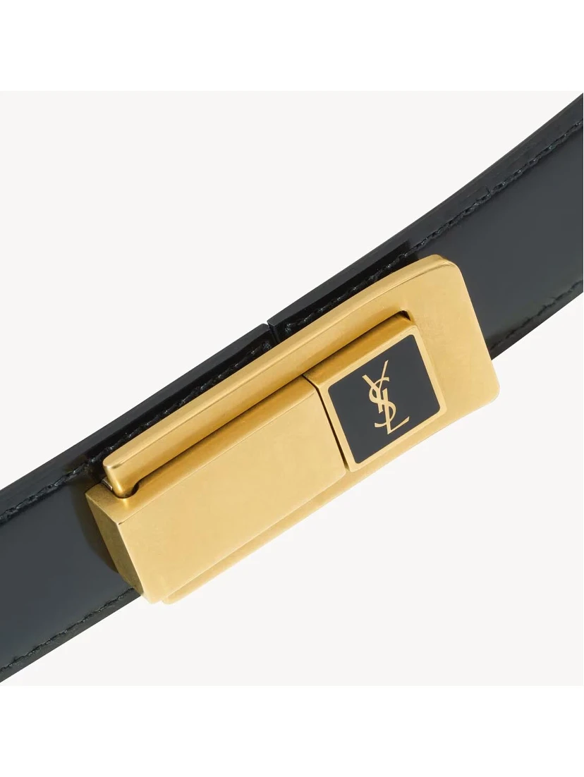 SAINT LAURENT CHARNIERE BUCKLE belt