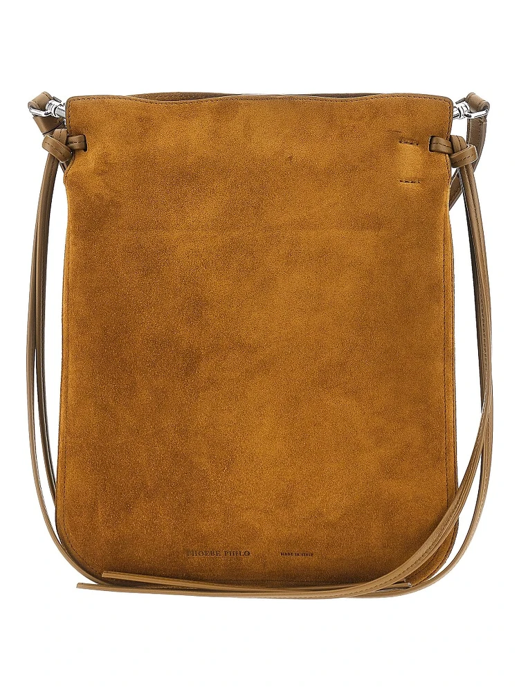 Suede leather 'Gig' pouch