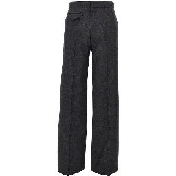 Wool flannel Boyish pants