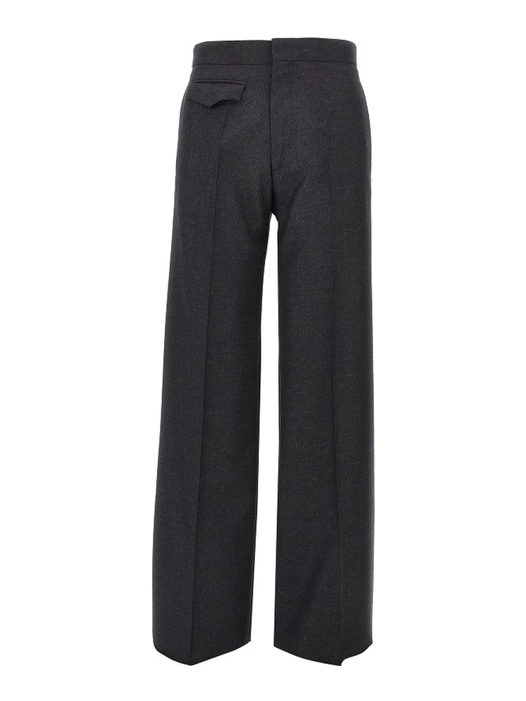 Wool flannel Boyish pants