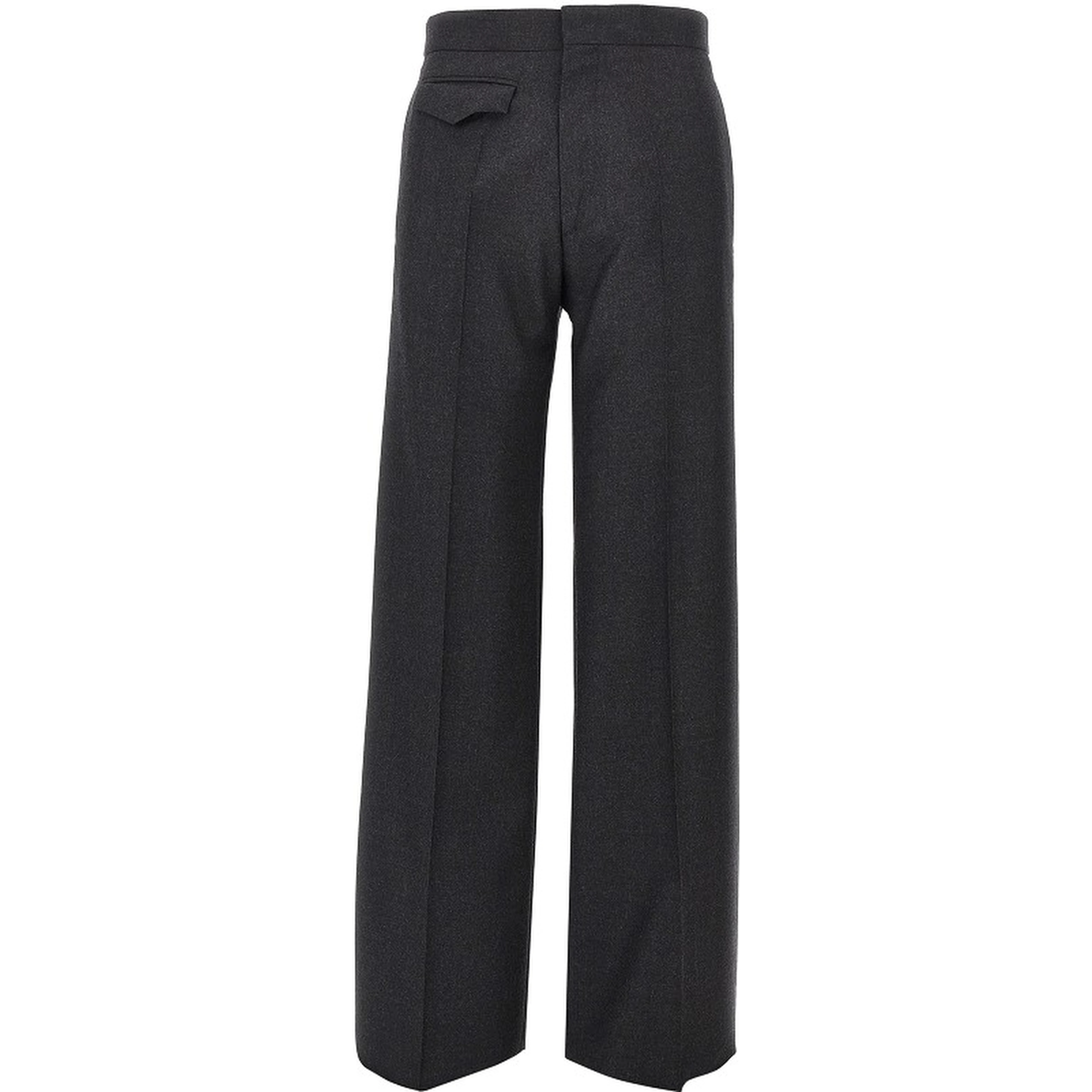 Wool flannel Boyish pants