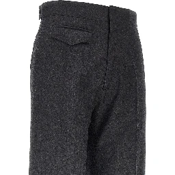 Wool flannel Boyish pants