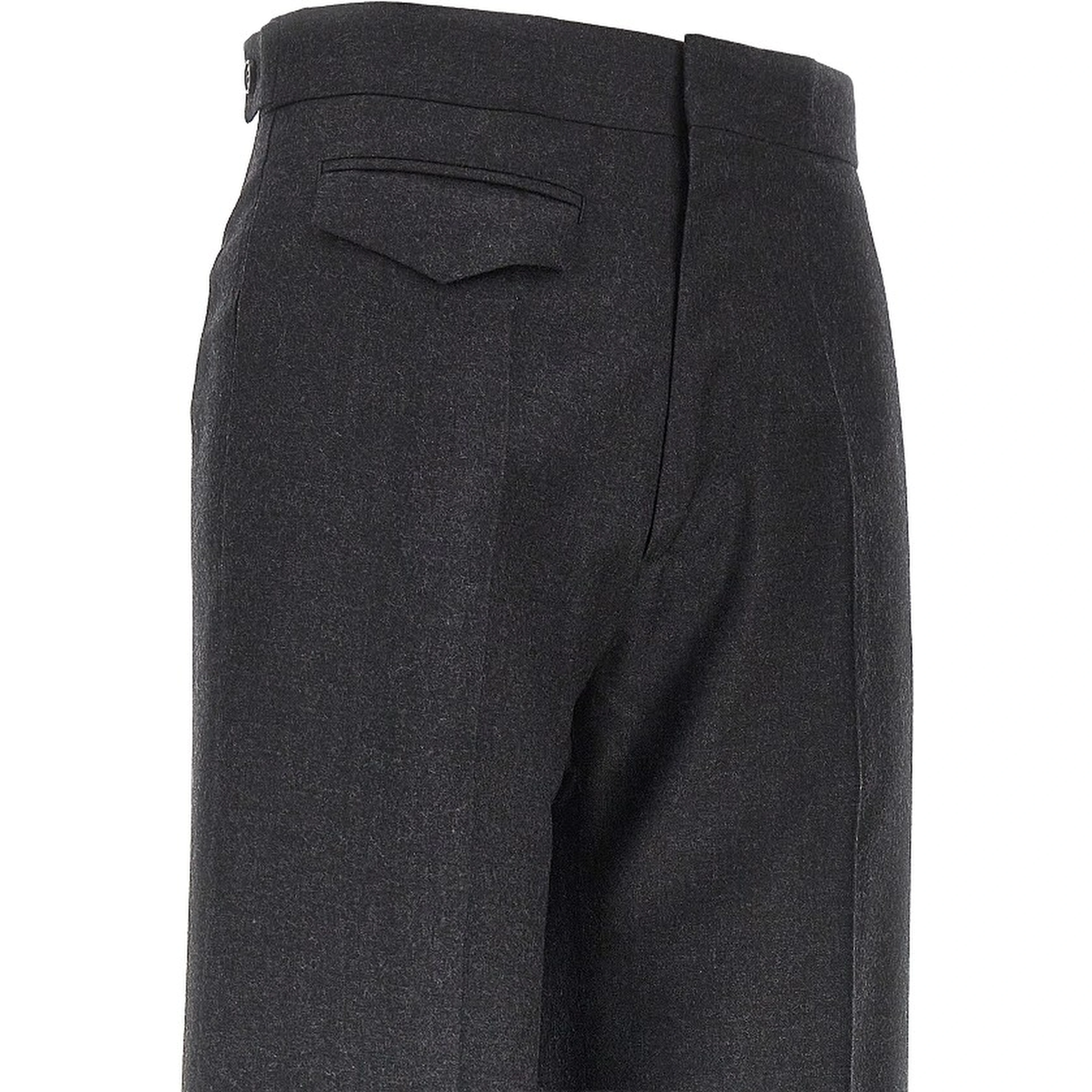 Wool flannel Boyish pants