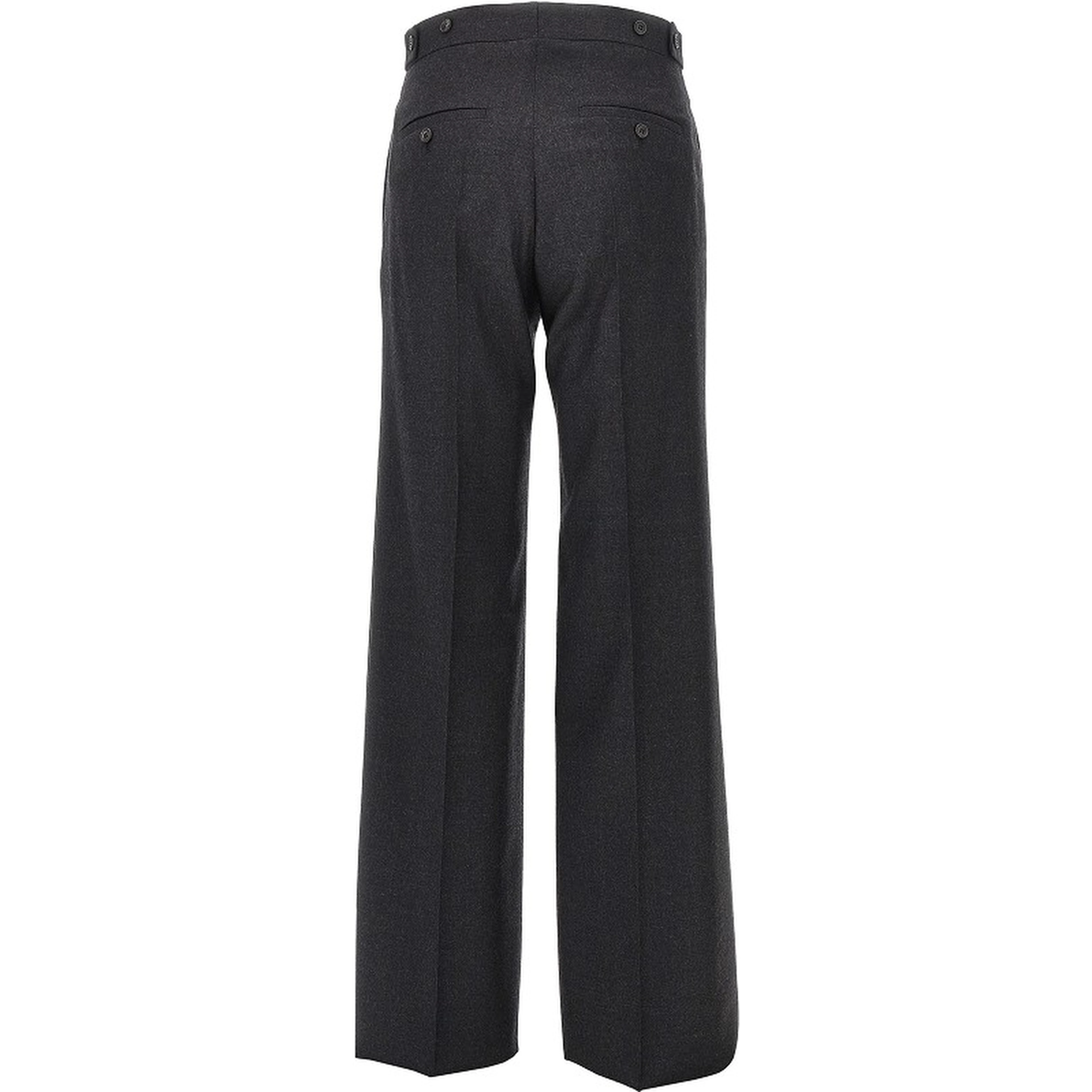 Wool flannel Boyish pants