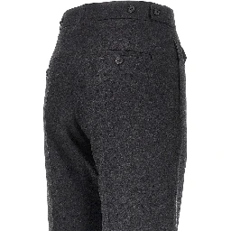 Wool flannel Boyish pants