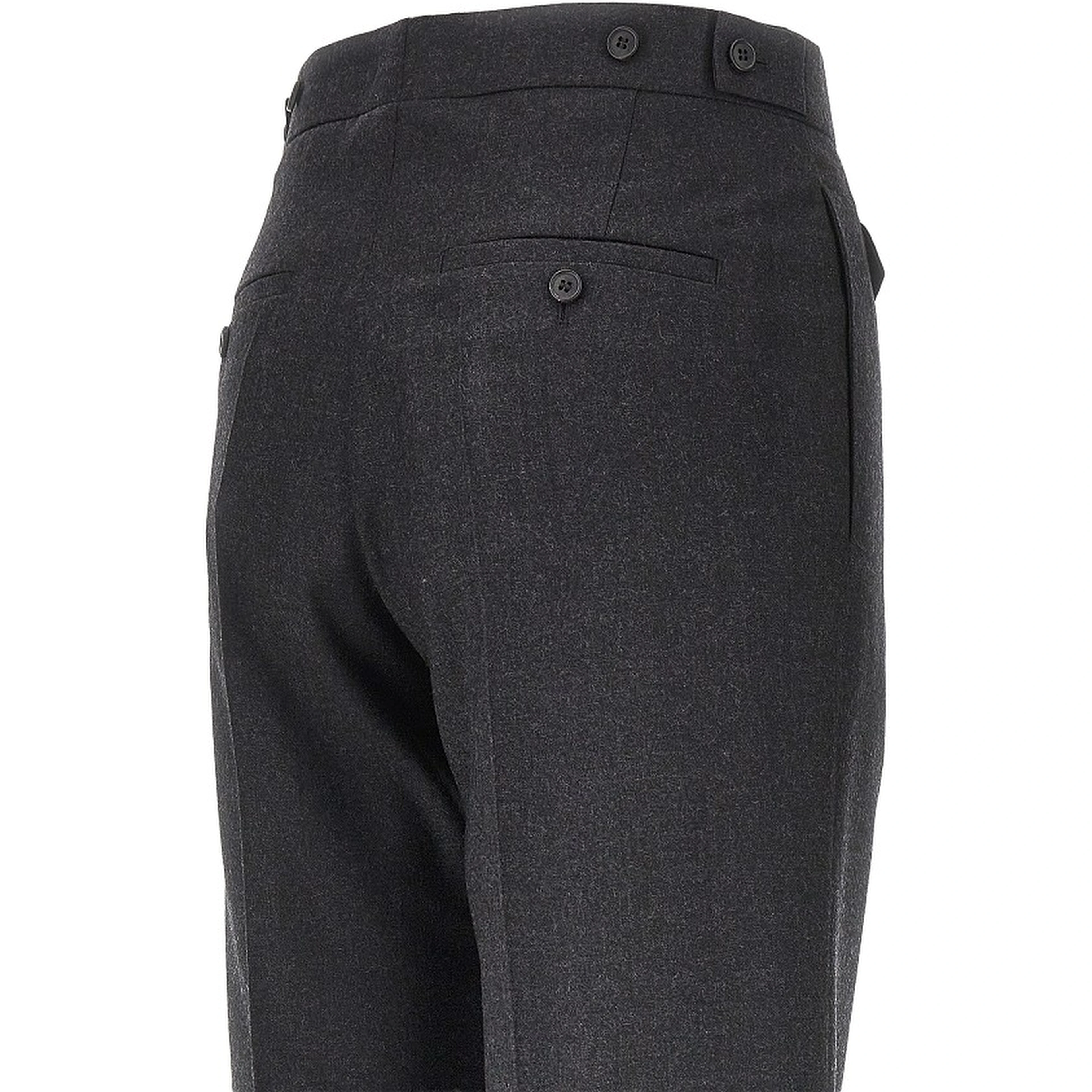 Wool flannel Boyish pants
